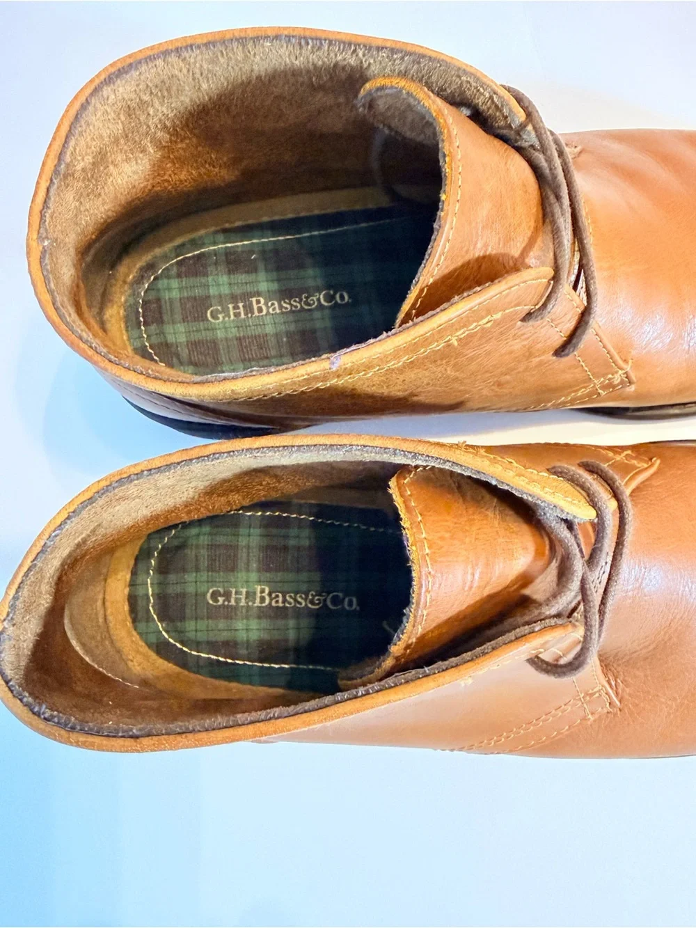G.H. Bass & Co. Men’s 11.5 Brown Leather Chukka Boots Lace Up